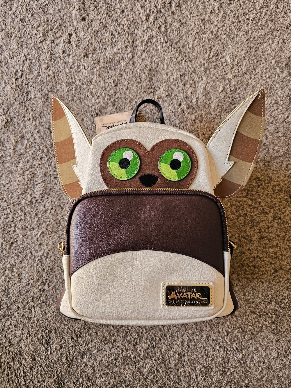 Avatar The Last Airbender Momo Character Mini Backpack - Cream & Brown